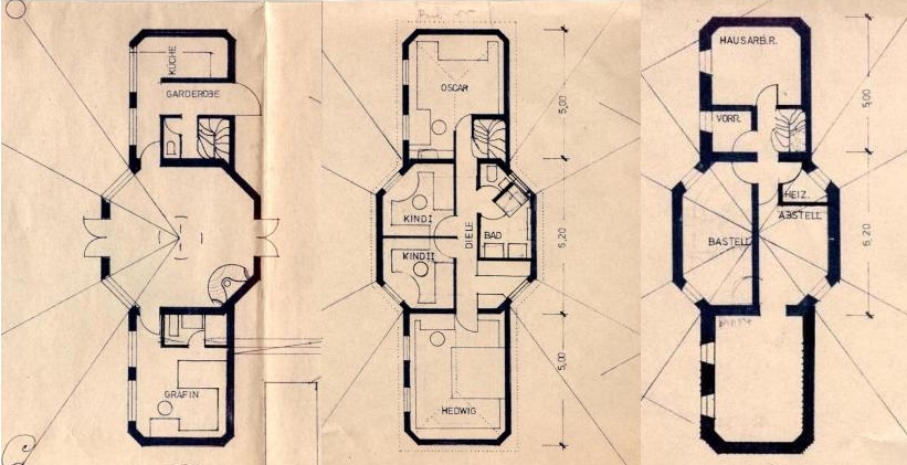 Zeichnung-Grundriss-Wohnhaus-Grfin-Ansembourg-Kinderhaus-Mnster